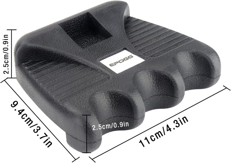 EPOGG Store Cue Rest Cue Stick Holder, Portable Weighted Billiard Cue Rack with Chalk Holder, Pool Cue Holder (3 Holes) - Image 2